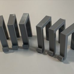 25mm Pergola Lighting Clips x6 in Grey 1