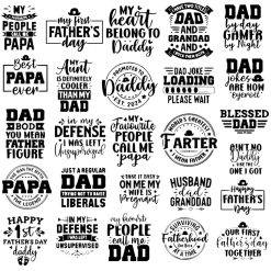 Special Dad Father Papa Individual Engraved Slate or Leatherette Mat Coasters (50 Designs Available) Fathers Day Birthday Gifts 5