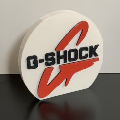 Casio G-Shock Style Logo Gift Decorative Desk Shelf Standing Plaque 3d Printed