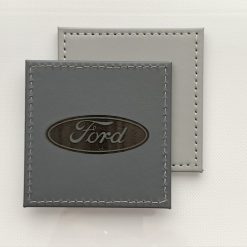 Single Car FORD Custom Engraved Leatherette Coaster Grey. Man Cave Gift 8