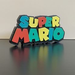 3D Super Mario Gaming Logo Wall Shelf Desk Standing Decorative PC Console Gift