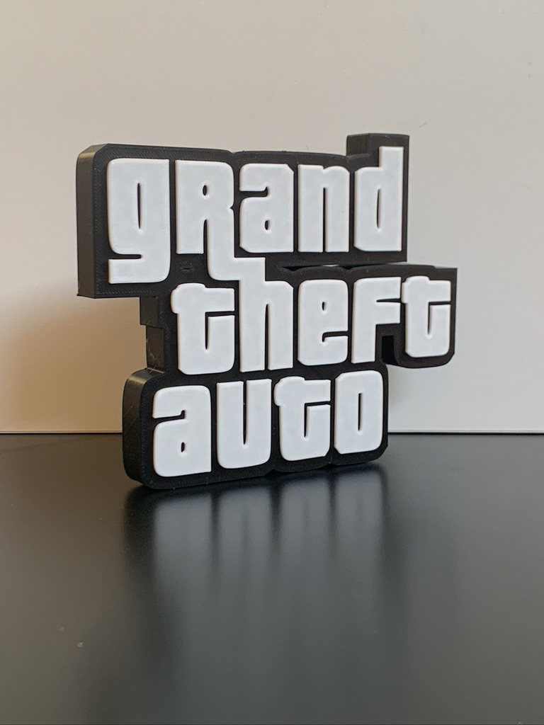 3D GTA Grand Theft Auto Gaming Logo Plaque Decorative Shelf Desk Man Cave Gift 3D GTA Grand Theft Auto Gaming Logo Plaque Decorative Shelf Desk Man Cave Gift