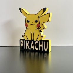 3D Pikachu Pokémon Gaming Logo Wall Shelf Desk Standing Decorative Console Gift 2