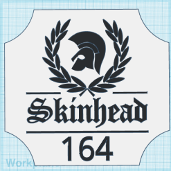 Personalised SKA 3D Rudeboy House Door Sign Plaque With Number / Name 6