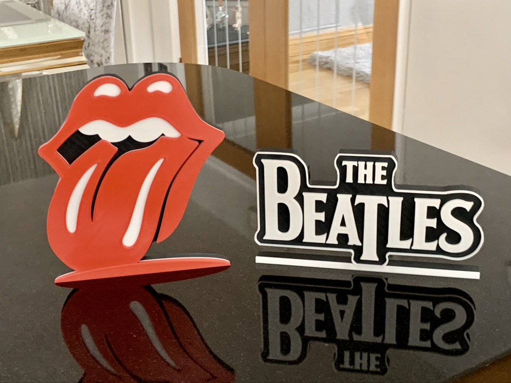 3D Rolling Stones Rock Wall / Shelf / Desk Display Decoration Dad Man Cave Gift 3D Rolling Stones Rock Wall / Shelf / Desk Display Decoration Dad Man Cave Gift
