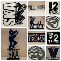 SKA #1 DAD Rude Boy Mod Wall Shelf Desk Art Decoration Man Cave Gift Birthday 4