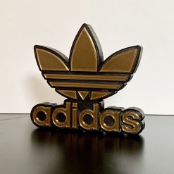 Adidas Sports badge GOLD emblem 3D Wall / Shelf / Desk Decorative biker gift 3 Adidas Sports badge GOLD emblem 3D Wall / Shelf / Desk Decorative biker gift 3