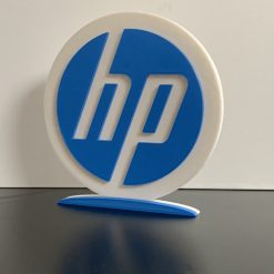 3D HP Hewlett Packard Style Logo Gift Decorative Desk Shelf Standing Plaque 3D Printed 2