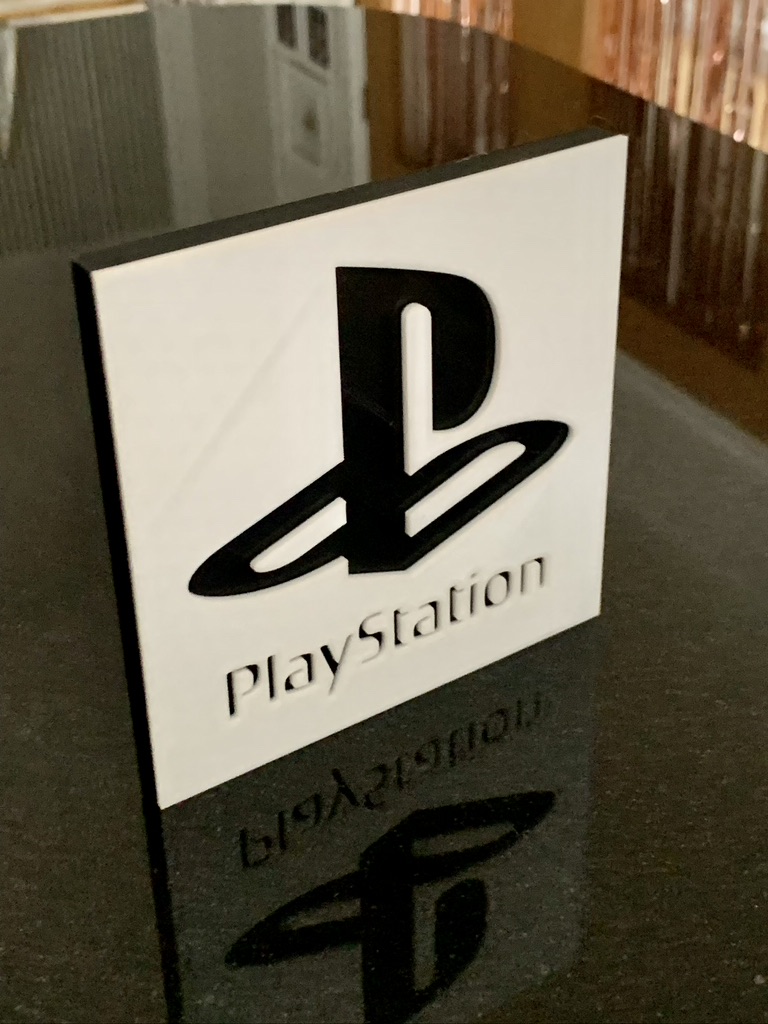 3D PlayStation Computer Console Logo Decorative Wall Shelf Desk Man Cave Gift 3D PlayStation Computer Console Logo Decorative Wall Shelf Desk Man Cave Gift