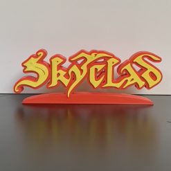 3D Skyclad Metal Rock Wall Shelf Desk Stand Display Decorative Man Cave Gift