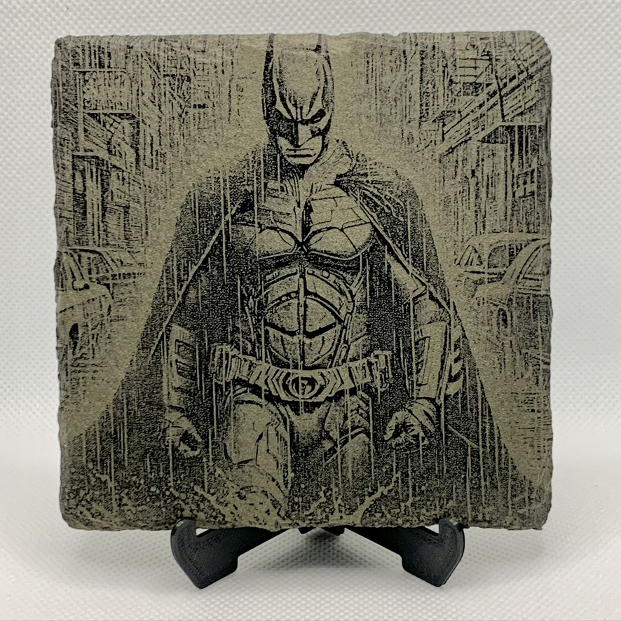 Unique Super Heroes Batman Slate Mat Engraved 4 Coasters & Stand Man Cave Gifts Unique Super Heroes Batman Slate Mat Engraved 4 Coasters & Stand Man Cave Gifts