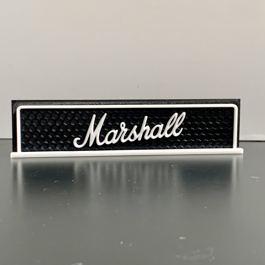 3D Marshall Guitar Amplifier - Wall / Shelf / Desk Display Self Standing Decorative Man Gift 3D Marshall Guitar Amplifier - Wall / Shelf / Desk Display Self Standing Decorative Man Gift