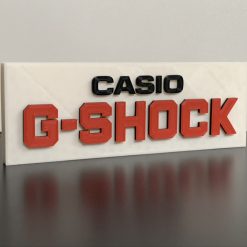Casio G-Shock Style Logo Gift Decorative Desk Shelf Standing Plaque 3d Printed 2 Casio G-Shock Style Logo Gift Decorative Desk Shelf Standing Plaque 3d Printed 2