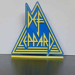3D Def Leppard Rock - Wall / Shelf / Desk Display Decorative Dad Man Cave Gift 1