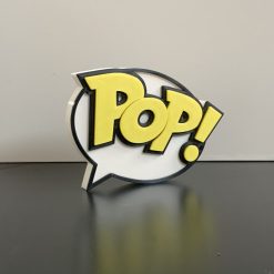 3D Funko Pop Logo Collectible full colour self standing decorative plaque