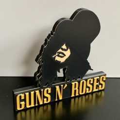 3D GNR Guns N Roses Slash Classic Metal Decorative Wall Shelf Desk ManCave Gift
