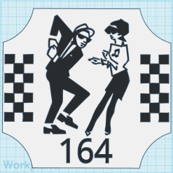 Personalised SKA 3D Rudeboy House Door Sign Plaque With Number / Name 10