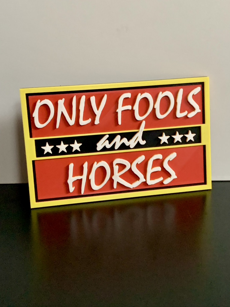 Only Fools Horses Trotters Style plaque Ideal Autistic Autism ADHD Sensory Gift Only Fools Horses Trotters Style plaque Ideal Autistic Autism ADHD Sensory Gift
