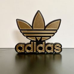 Adidas Sports badge GOLD emblem 3D Wall / Shelf / Desk Decorative biker gift 1 Adidas Sports badge GOLD emblem 3D Wall / Shelf / Desk Decorative biker gift 1