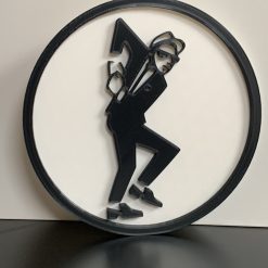SKA Rude Boy Beat Girl SKA Wall Shelf Display Art Decoration. Logo Wall Shelf Desk Decorative Plaque Gift