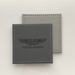 Single Car FORD Custom Engraved Leatherette Coaster Grey. Man Cave Gift 4