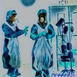 ‘Going in to Care , Nights , A3 print signed by Artist / nurse karen Reep