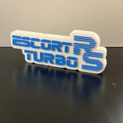 3D Ford Escort RS Turbo Wall Shelf Desk Standing Decorative Plaque Gift