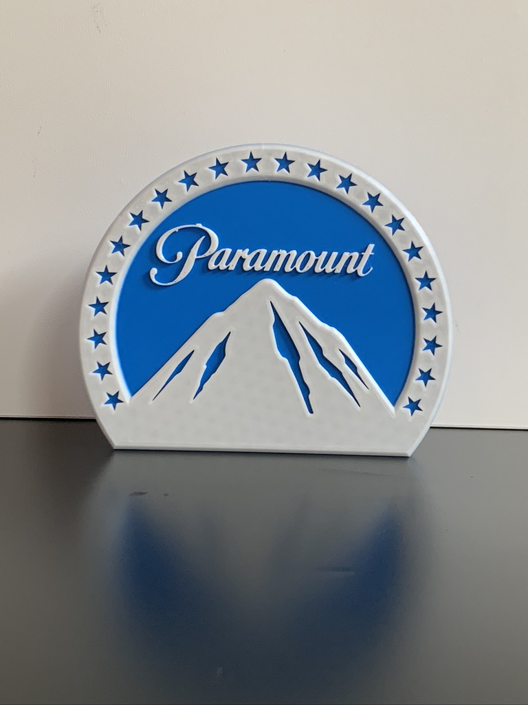 Paramount Style Movie Logo Plaque Ideal Autistic Autism ADHD Sensory Gift Paramount Style Movie Logo Plaque Ideal Autistic Autism ADHD Sensory Gift