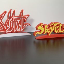 3D Skyclad Metal Rock Wall Shelf Desk Stand Display Decorative Man Cave Gift 5