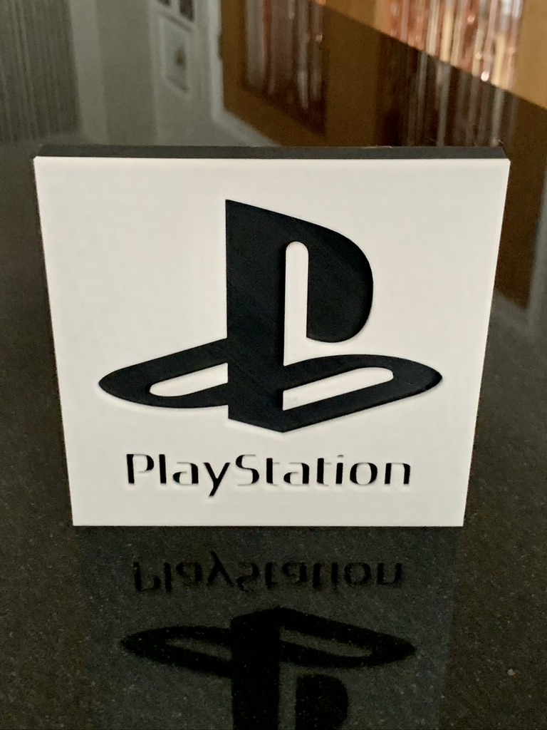 3D PlayStation Computer Console Logo Decorative Wall Shelf Desk Man Cave Gift 3D PlayStation Computer Console Logo Decorative Wall Shelf Desk Man Cave Gift
