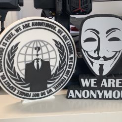 We Are Anonymous logo Style plaque Ideal man cave birthday Christmas Gift 4