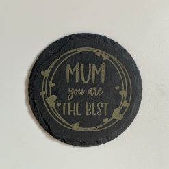 Best Mom Mum Mother Engraved Slate Mat 4 Coasters Mothers Day Birthday Gifts 5