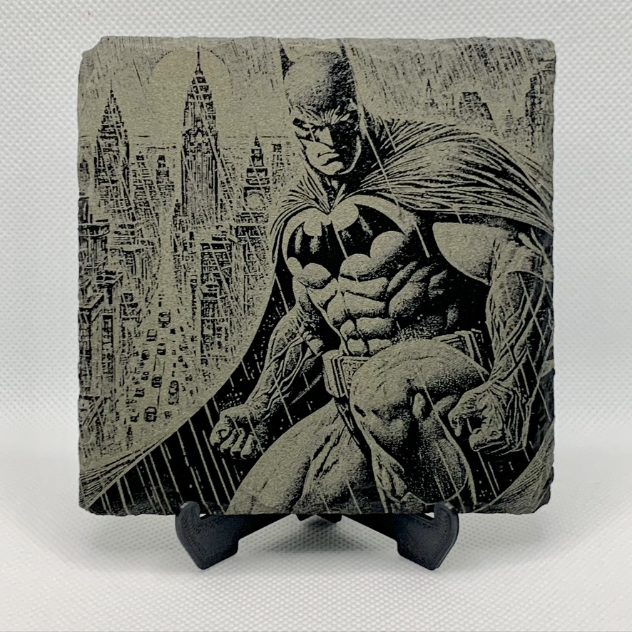 Unique Super Heroes Batman Slate Mat Engraved 4 Coasters & Stand Man Cave Gifts Unique Super Heroes Batman Slate Mat Engraved 4 Coasters & Stand Man Cave Gifts