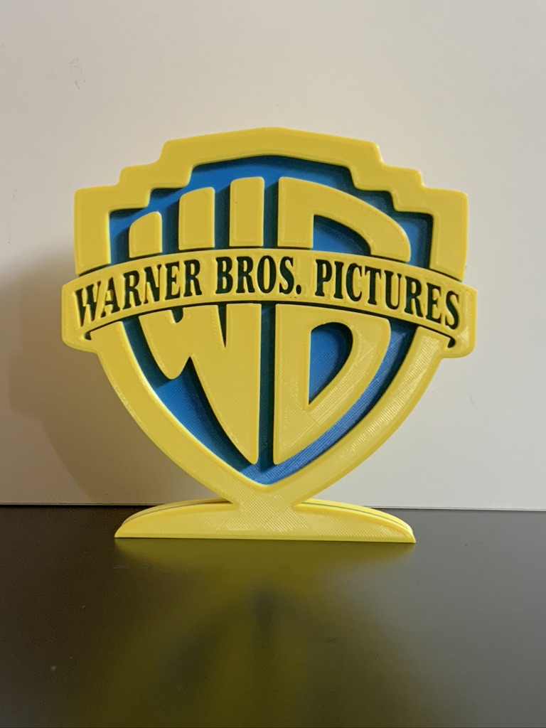 Warner Bros WB Movie Logo Plaque Logo Wall Shelf Desk Decorative Plaque Gift Warner Bros WB Movie Logo Plaque Logo Wall Shelf Desk Decorative Plaque Gift