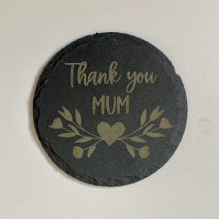 Best Mom Mum Mother Engraved Slate Mat 4 Coasters Mothers Day Birthday Gifts 6