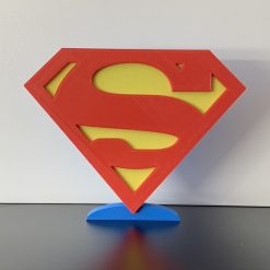 Superman Style Movie Logo Wall Shelf Desk Decorative Plaque Gift