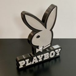 3D Playboy Bunny Emblem Logo Plaque Pink Ideal Autistic Autism ADHD Sensory Gift Silver 4 3D Playboy Bunny Emblem Logo Plaque Pink Ideal Autistic Autism ADHD Sensory Gift Silver 4