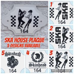 Personalised SKA 3D Rudeboy House Door Sign Plaque With Number / Name 11