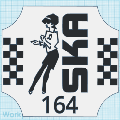 Personalised SKA 3D Rudeboy House Door Sign Plaque With Number / Name 8