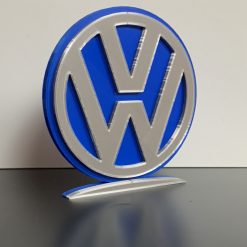 VW Volkswagen Logo Wall Shelf Desk Standing Decorative Plaque Gift