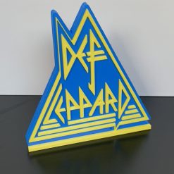 3D Def Leppard Rock - Wall / Shelf / Desk Display Decorative Dad Man Cave Gift 3