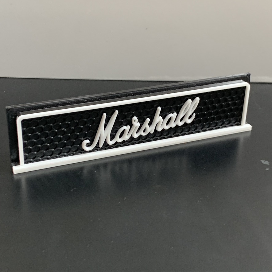 3D Marshall Guitar Amplifier - Wall / Shelf / Desk Display Self Standing Decorative Man Gift 3D Marshall Guitar Amplifier - Wall / Shelf / Desk Display Self Standing Decorative Man Gift