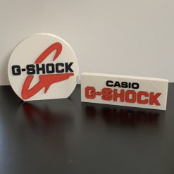 Casio G-Shock Style Logo Gift Decorative Desk Shelf Standing Plaque 3d Printed 2 Casio G-Shock Style Logo Gift Decorative Desk Shelf Standing Plaque 3d Printed 2