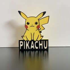 3D Pikachu Pokémon Gaming Logo Wall Shelf Desk Standing Decorative Console Gift