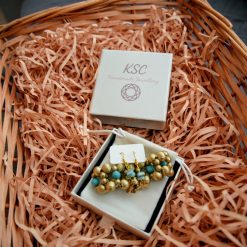 Glided Stone Bracelet Set