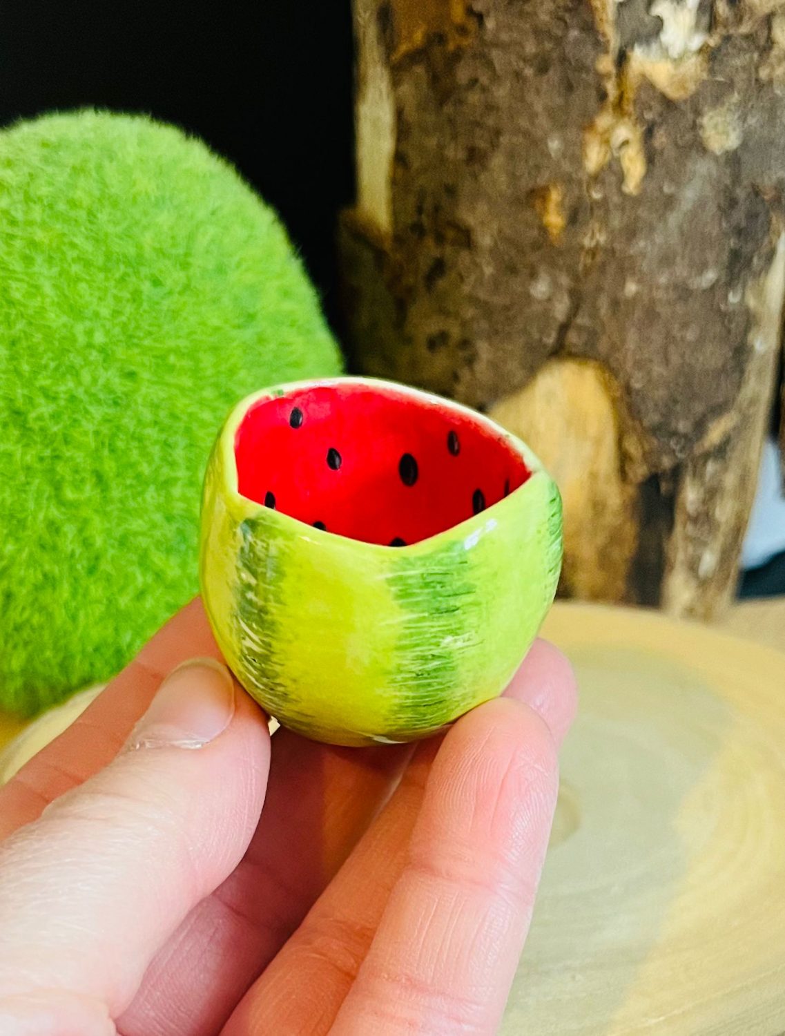 handmade ceramic little fruit style pinch pots handmade ceramic little fruit style pinch pots