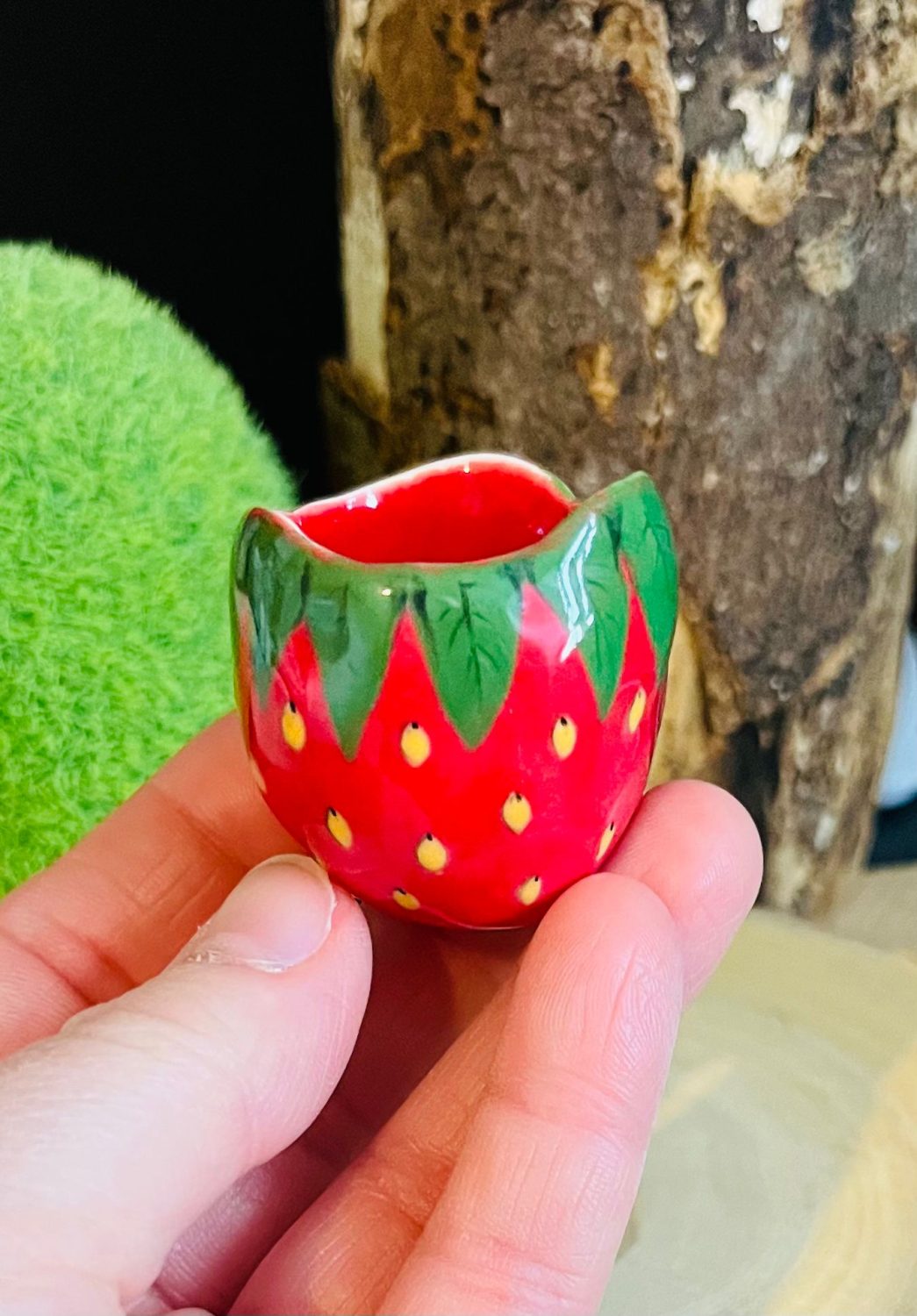 handmade ceramic little fruit style pinch pots handmade ceramic little fruit style pinch pots