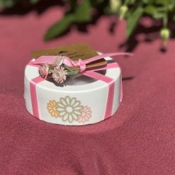 Hand made tea light holder with scented tea light
