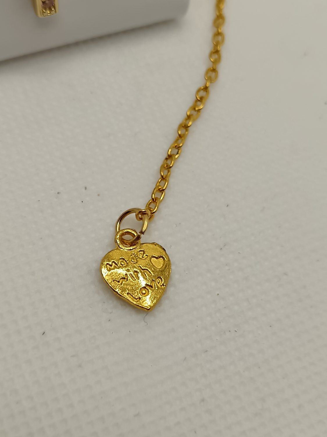 Gold plated and crystal bar necklace Gold plated and crystal bar necklace