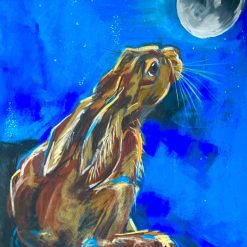 Moonstruck Hare print A3 signed by artist